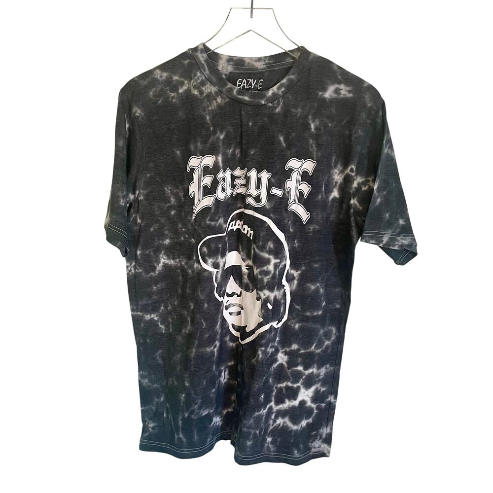 Eazy-E Black & White Stonewash Ruthless Records Men's T-shirt Size Large